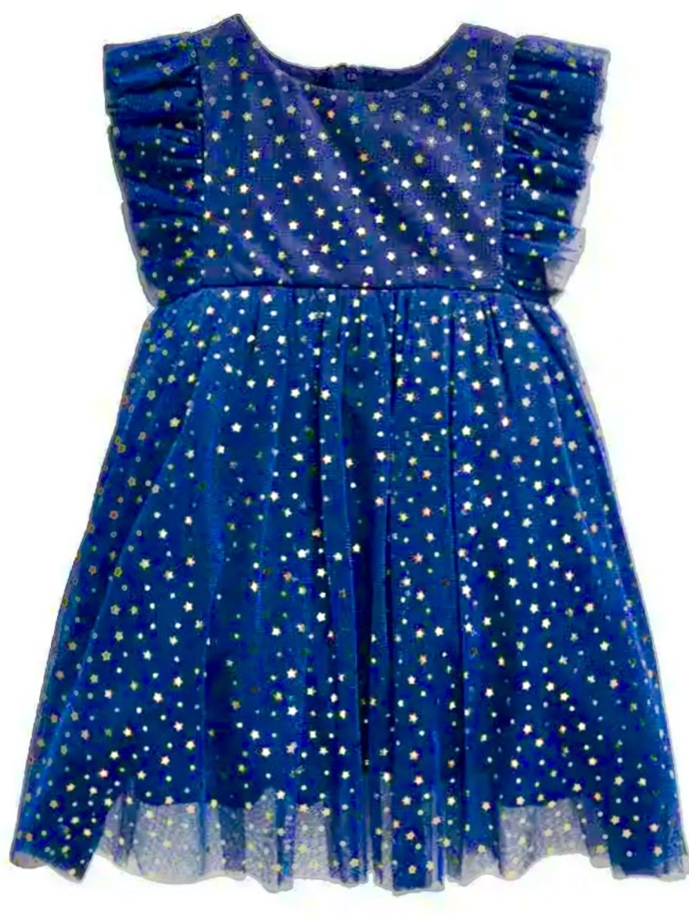 Blue Starry Tulle Party Dress